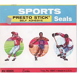 Eureka Sports Presto Stick Self Adhesive Seals Stickers