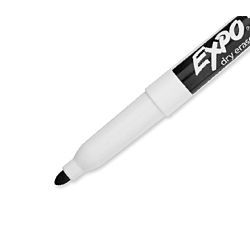 Expo 86001 Low Odor Dry Erase Marker, Fine Point, Black