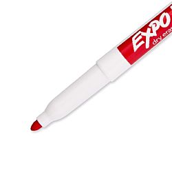 Expo 86002 Low Odor Dry Erase Marker, Fine Point, Red