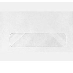 #6 Single Window Envelopes - Regular Gummed, White Envelopes - 3
