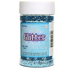 Creative Arts Craft Glitter, 4 oz. Bottle, Light Blue