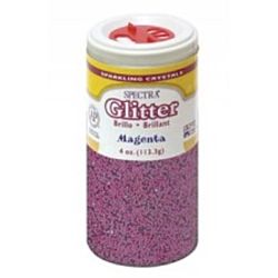Creative Arts Craft Glitter, 4 oz. Bottle, Magenta
