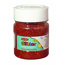 Creative Arts Craft Glitter, 4 oz. Bottle, Red