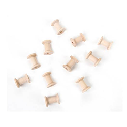Darice Wood Spools - 1-3/15 x 7/8 inches - 50 pieces (9119-59)