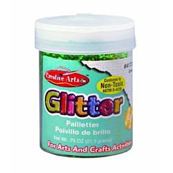 Creative Arts Craft Glitter, 3/4 oz. Bottle, Green 