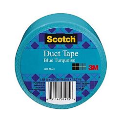 Scotch Duct Tape, Blue Turquoise, 1.88-Inch by 20-Yard