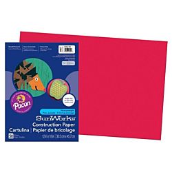 Medium-weight Construction Paper, Holiday Red 12