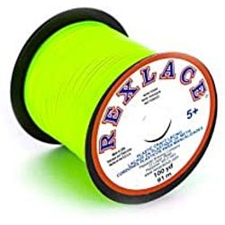 Pepperell Rexlace Plastic Craft 100 Yard Spool, 3/32-Inch Wide, Apple Green