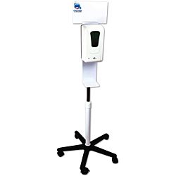 Automatic Hand Sanitizer Station on Wheels, Adjustable Height