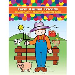 Do - A- Dot Creative Art Book - Farm Animals friends B370
