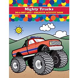 Do - A- Dot Creative Art Book -Mighty Trucks - B-375