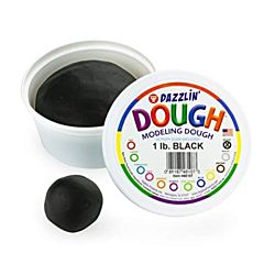 Hygloss Dazzlin Modeling Dough Black 3 Lb Tub HYG-48307