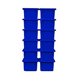 BLUE Cubby Trays with Lids - Pack of 10