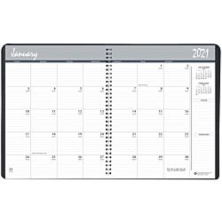 House of Doolittle 2021-2022 Two Year Calendar Planner, Monthly, Black Cover, 8.5 x 11 Inches, January - December (HOD262002-21)