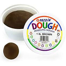 Hygloss Dazzlin Modeling Dough Brown 3 Lb Tub HYG-48312
