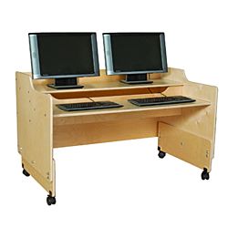 Classroom Children's, Mobile Computer Desk, 48