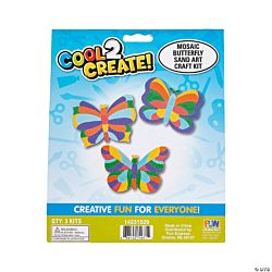 Mosaic Butterfly Sand Art Pictures Pack - 6 Project Pack