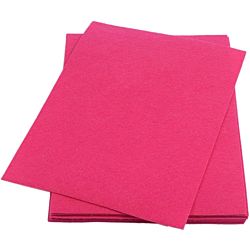 Felt Sheet 9” X 12” 24 PCS, Dark Pink