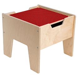 2-N-1 Activity Table w/Red DUPLO® Compatible Top, Ready to Assemble