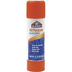 Elmer's All-Purpose Permanent Glue Stick, White Application 0.77 oz E516