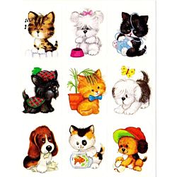 Eureka Cute Dogs & Cats Stickers EU65087