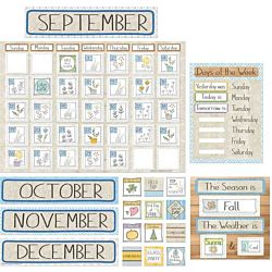 A Close-Knit Class Calendar Bulletin Board Set