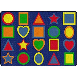 All Kinds Of Shapes Primary Colors Classroom Rug 6