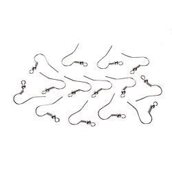 144 Pcs Silver Ball & Coil Earring Hooks/Fish Hooks/Ear Wire for DIY Jewelry Making
