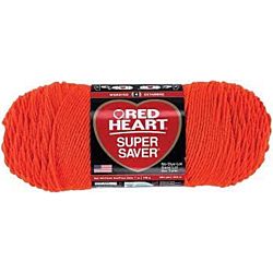 Red Heart Jumbo Super Saver Yarn - Flame Orange - 385952