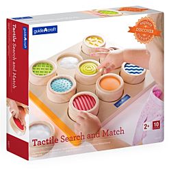 10 Piece Tactile Search and Match Wood Set - Guidecraft G5077
