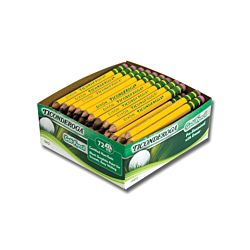 Ticonderoga® Golf Pencils with Eraser, Box of 72, (DIXX13472X)
