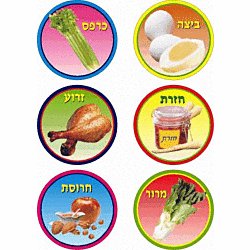 Jewish Pesach Simanim  Stickers