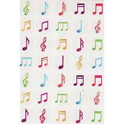 Musical Note Stickers 3/4