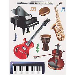 Music Instrument Stickers Large 4