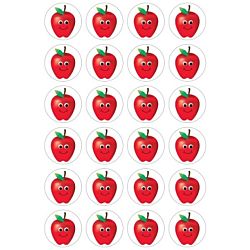 Hygloss Happy Apples  - 3 Sheets Stickers (1887)