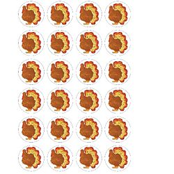 Hygloss Turkeys - 20 Sheets Stickers (18901)