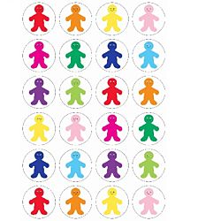 Hygloss Rainbow People - 20 Sheets 1