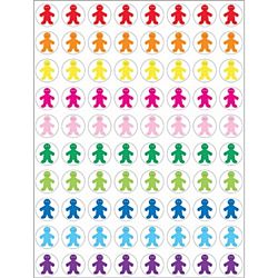 Hygloss Rainbow People Stickers 1/2