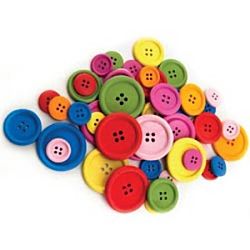 Hygloss 5508 Buttons 8 oz Bag