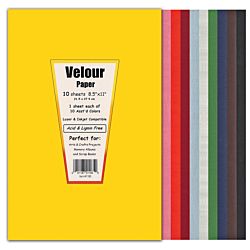  Velour Paper Assorted Colors - 8.5