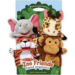 Melissa & Doug - Zoo Friends Hand Puppets Hand Puppets Set of 4 
