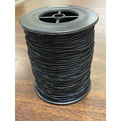 Medium Black Elastic Bead Cord - approx. 1.25mm x 144 yards