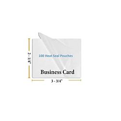 Business Card Laminating Pouches 5 Mil 2-1/4 x 3-3/4, 100-Pack 