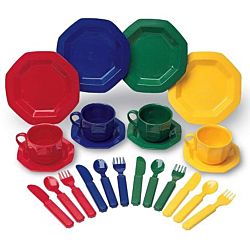 Learning Resources Pretend and Play Dishes, Cups And Saucers , LER0294
