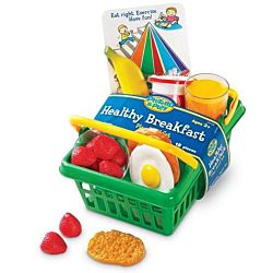 Learning Resources Pretend and Healthy Breakfast Set Basket , LER9740