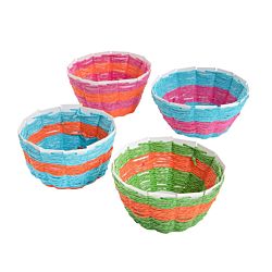 Mini Basket Weaving Craft Kit - 12 Project Pack