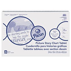 Pacon Picture Story Chart Tablet, 24 x 16 Inches, 25 Sheets