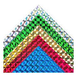 Hygloss - Self-Adhesive, Holographic Mosaic Card Stock-8.5