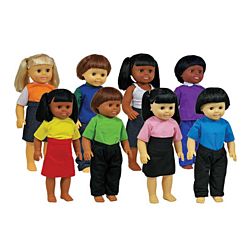Multicultural Dolls - Set of all 8 by Get Ready Kids, MTB639