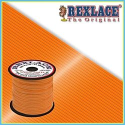 Pepperell Rexlace Plastic Craft 100 Yard Spool, 3/32-Inch Wide, Neon Tangerine